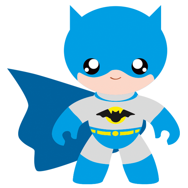 Kinderzimmer Wandtattoo: Batman-Blau
