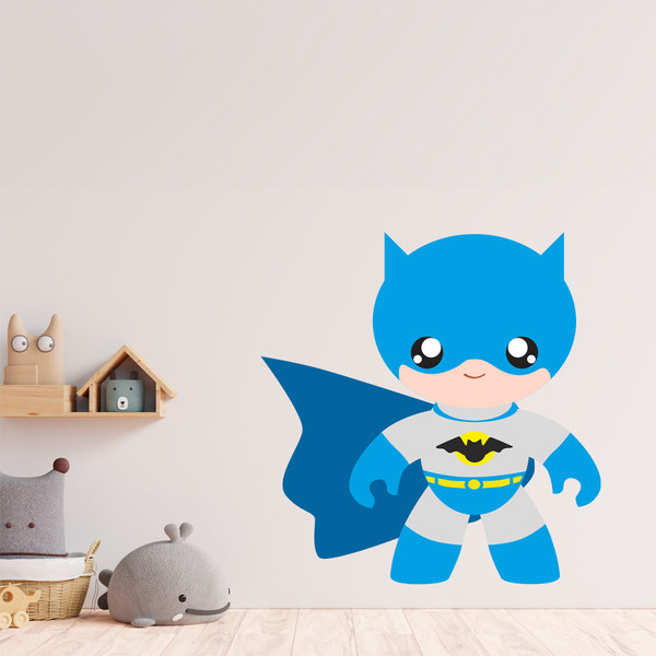 Kinderzimmer Wandtattoo: Batman-Blau