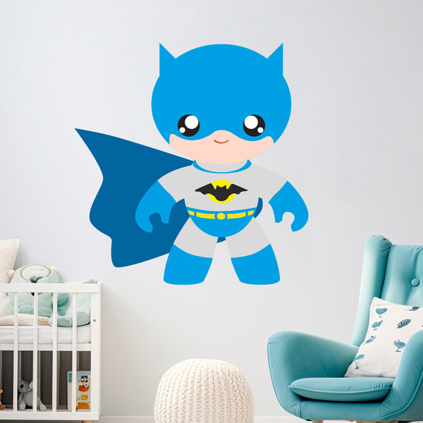 Kinderzimmer Wandtattoo: Batman-Blau