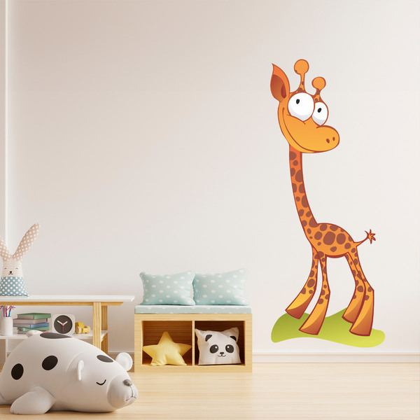 Kinderzimmer Wandtattoo: Glückliche Giraffe