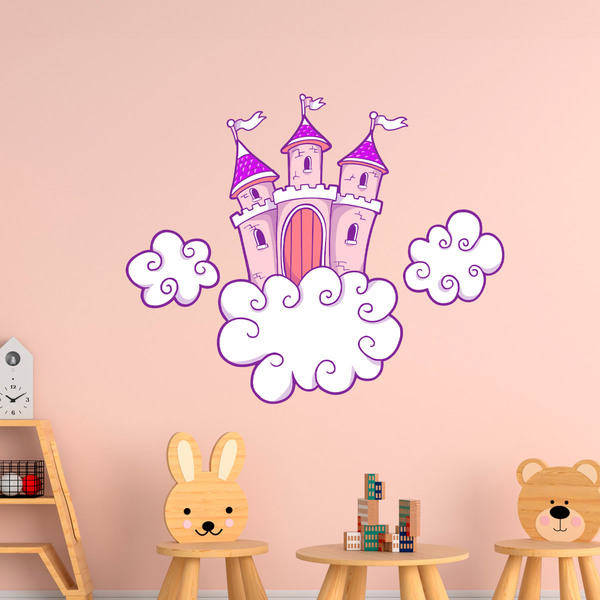 Kinderzimmer Wandtattoo: Schloss in den Wolken