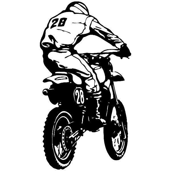 Wandtattoos: Motorradsprung