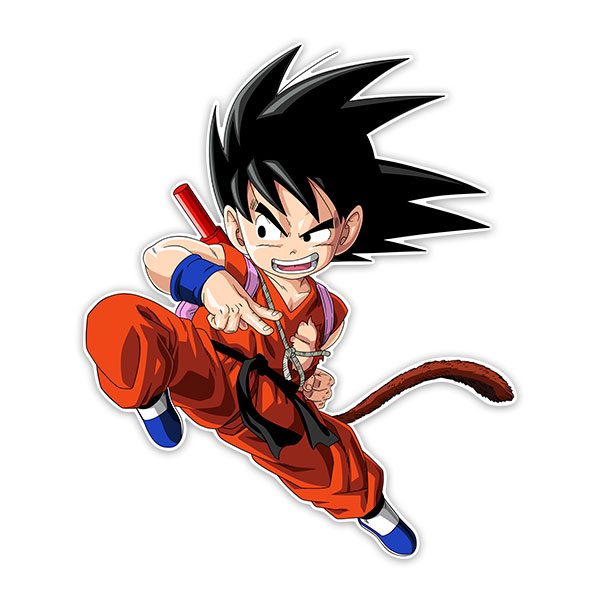 Kinderzimmer Wandtattoo: Dragon Ball Son Goku Angreifen