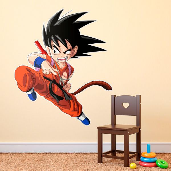Kinderzimmer Wandtattoo: Dragon Ball Son Goku Angreifen