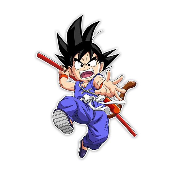 Kinderzimmer Wandtattoo: Dragon Ball Son Goku Und sein Zauberstab