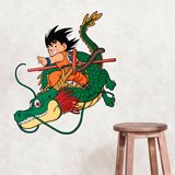 Kinderzimmer Wandtattoo: Dragon Ball Son Goku mit dem Shen Long-Drachen 3