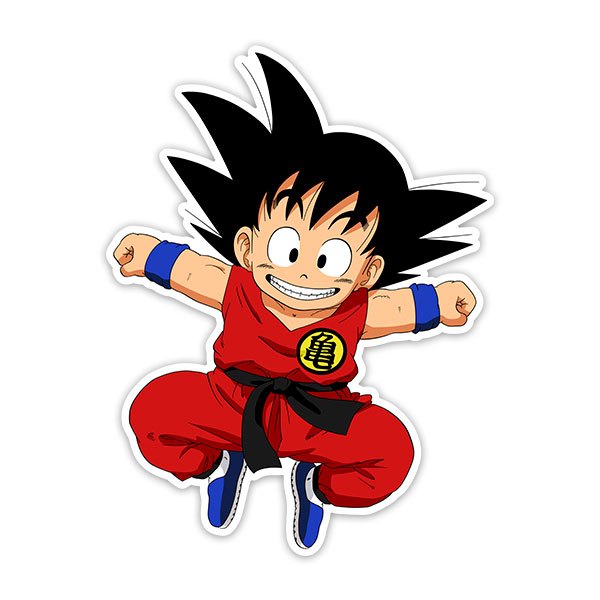 Kinderzimmer Wandtattoo: Dragon Ball Glückliches Goku