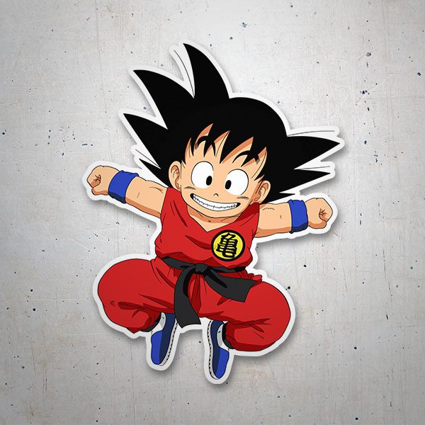 Aufkleber: Dragon Ball Glückliches Goku