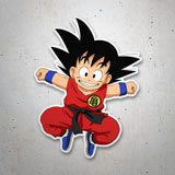 Aufkleber: Dragon Ball Glückliches Goku 3