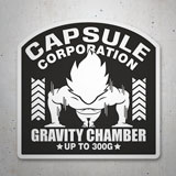 Aufkleber: Dragon Ball Vegeta doing Push-ups 3