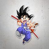 Kinderzimmer Wandtattoo: Dragon Ball Son Goku mit dem Zauberstab 3