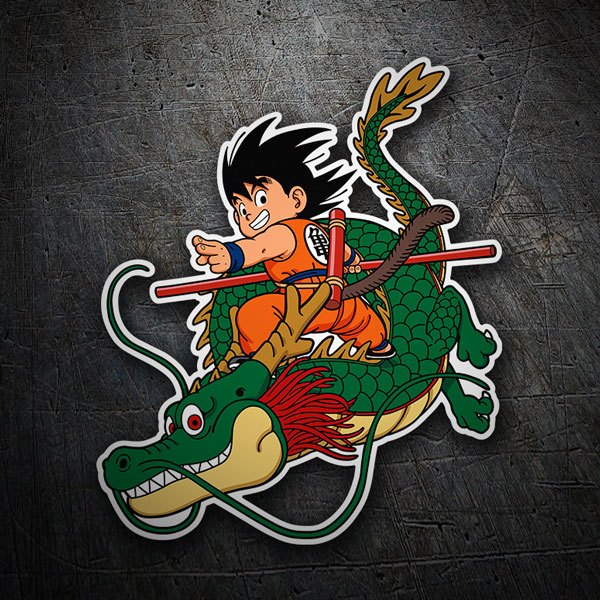 Kinderzimmer Wandtattoo: Dragon Ball Son Goku & Shen Long