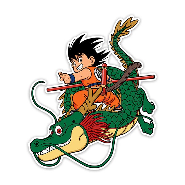 Kinderzimmer Wandtattoo: Dragon Ball Son Goku & Shen Long