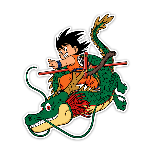 Aufkleber: Dragon Ball Son Goku & Shen Long