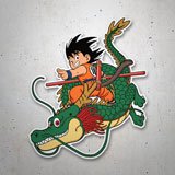 Kinderzimmer Wandtattoo: Dragon Ball Son Goku & Shen Long 3