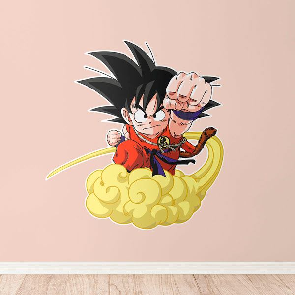 Kinderzimmer Wandtattoo: Dragon Ball Son Goku y su Nube Kinton 