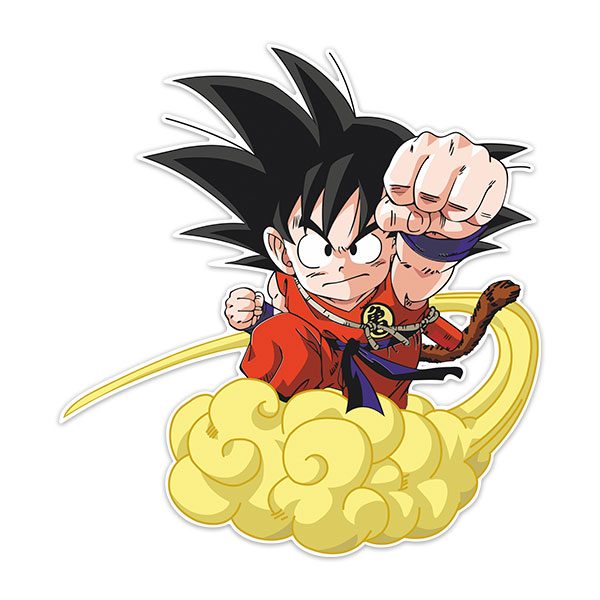 Kinderzimmer Wandtattoo: Dragon Ball Son Goku y su Nube Kinton 