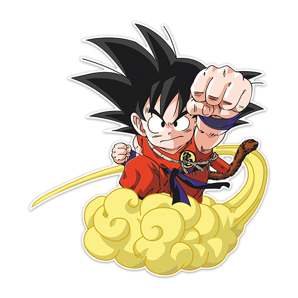 Kinderzimmer Wandtattoo: Son Goku auf der fliegenden Wolke