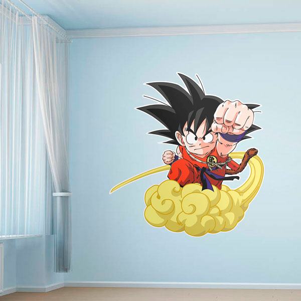 Kinderzimmer Wandtattoo: Dragon Ball Son Goku y su Nube Kinton 