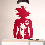 Kinderzimmer Wandtattoo: Dragon Ball Son Goku der Legendäre Krieger 2