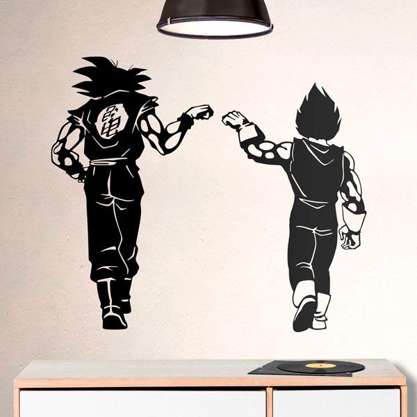 Kinderzimmer Wandtattoo: Dragon Ball Son Goku und Vegeta