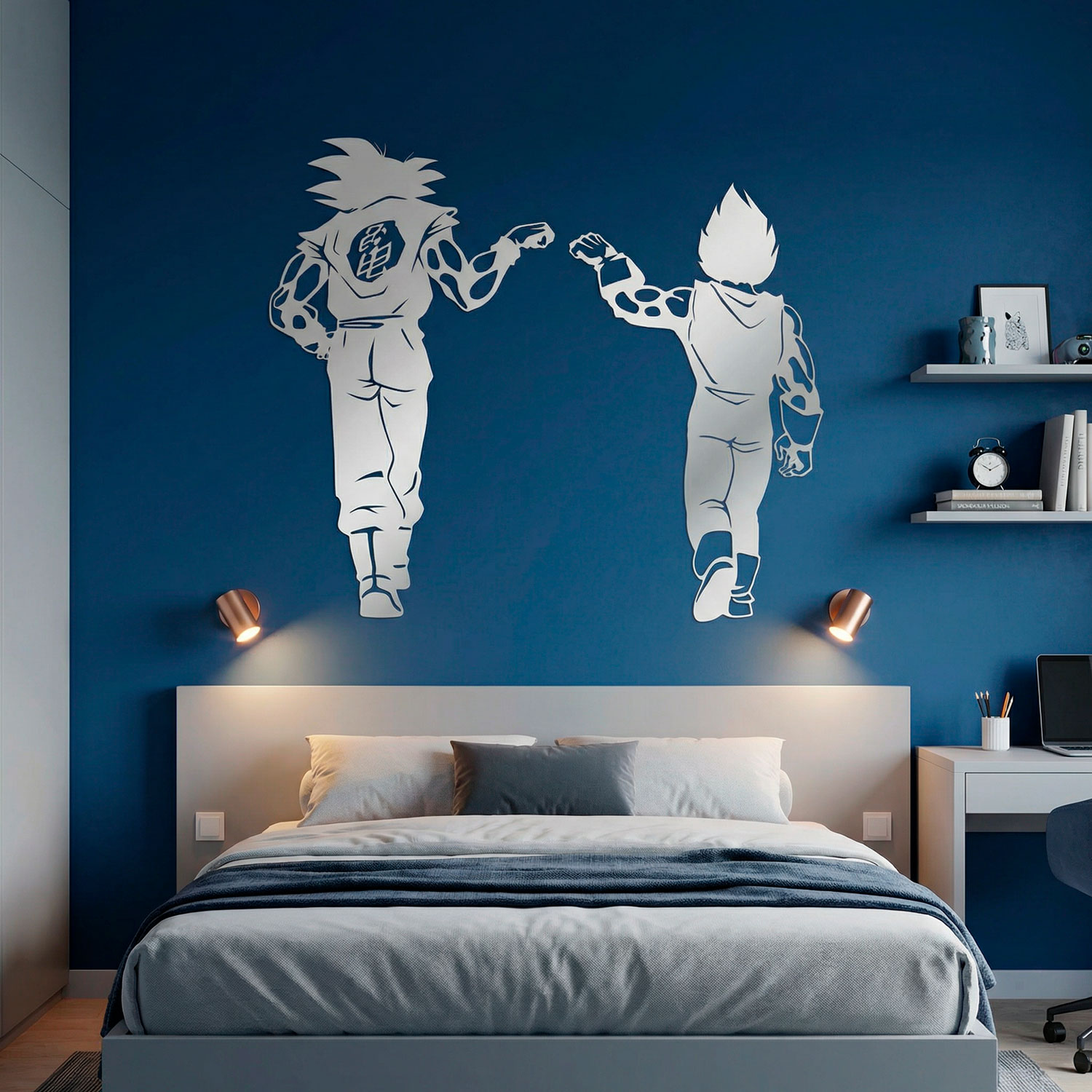Kinderzimmer Wandtattoo: Dragon Ball Son Goku und Vegeta