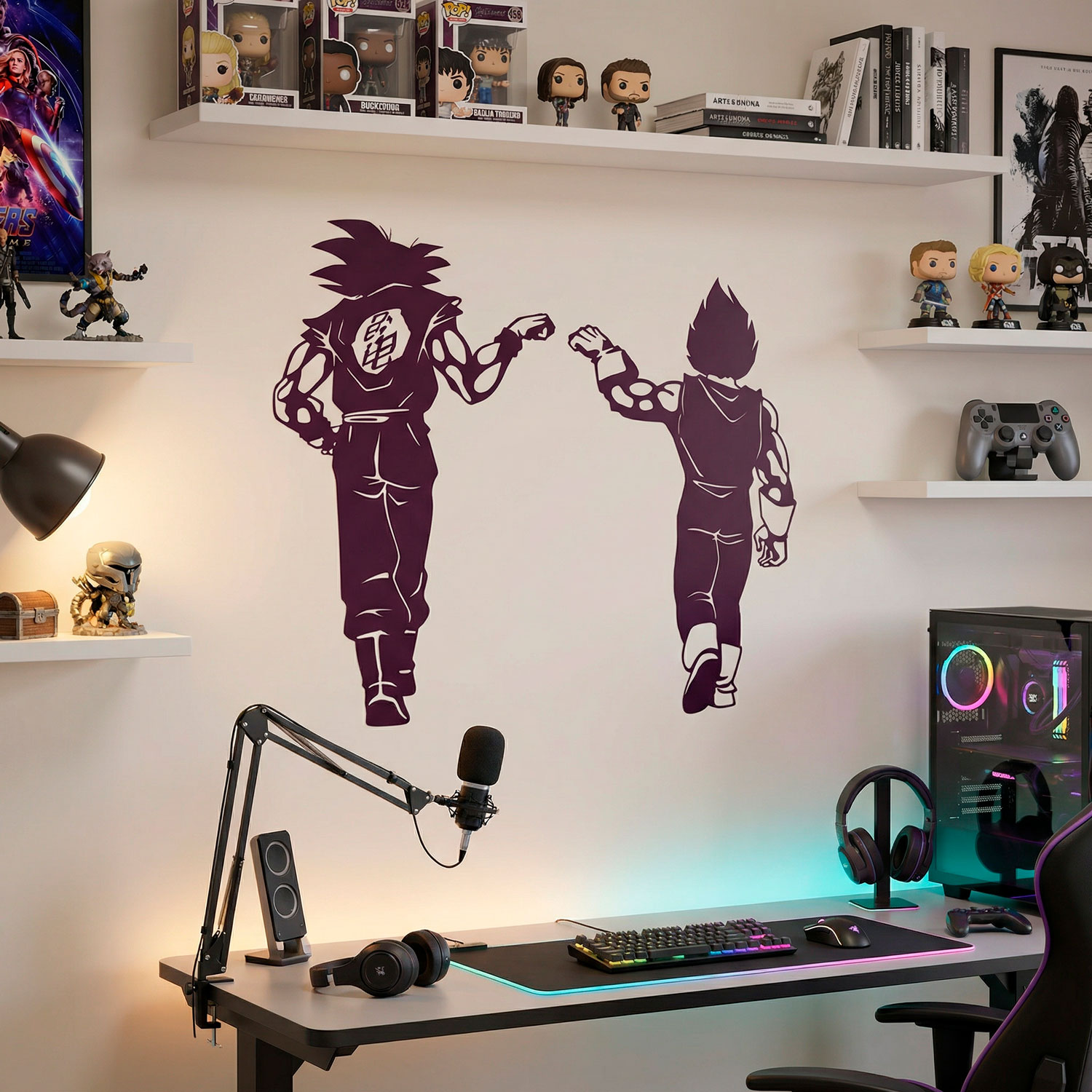 Kinderzimmer Wandtattoo: Dragon Ball Son Goku und Vegeta