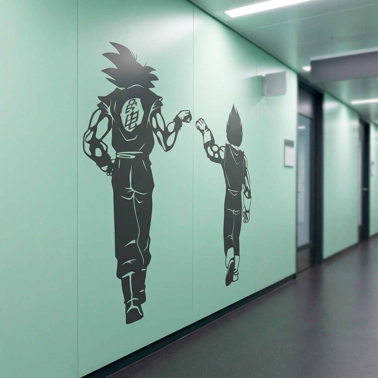 Kinderzimmer Wandtattoo: Dragon Ball Son Goku und Vegeta