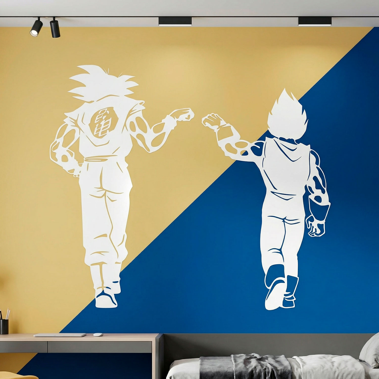 Kinderzimmer Wandtattoo: Dragon Ball Son Goku und Vegeta