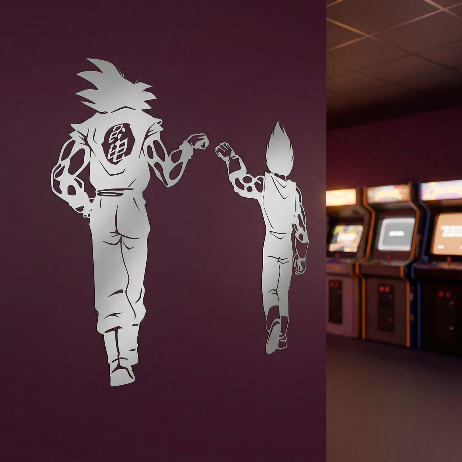Kinderzimmer Wandtattoo: Dragon Ball Son Goku und Vegeta