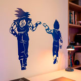 Kinderzimmer Wandtattoo: Dragon Ball Son Goku und Vegeta 18