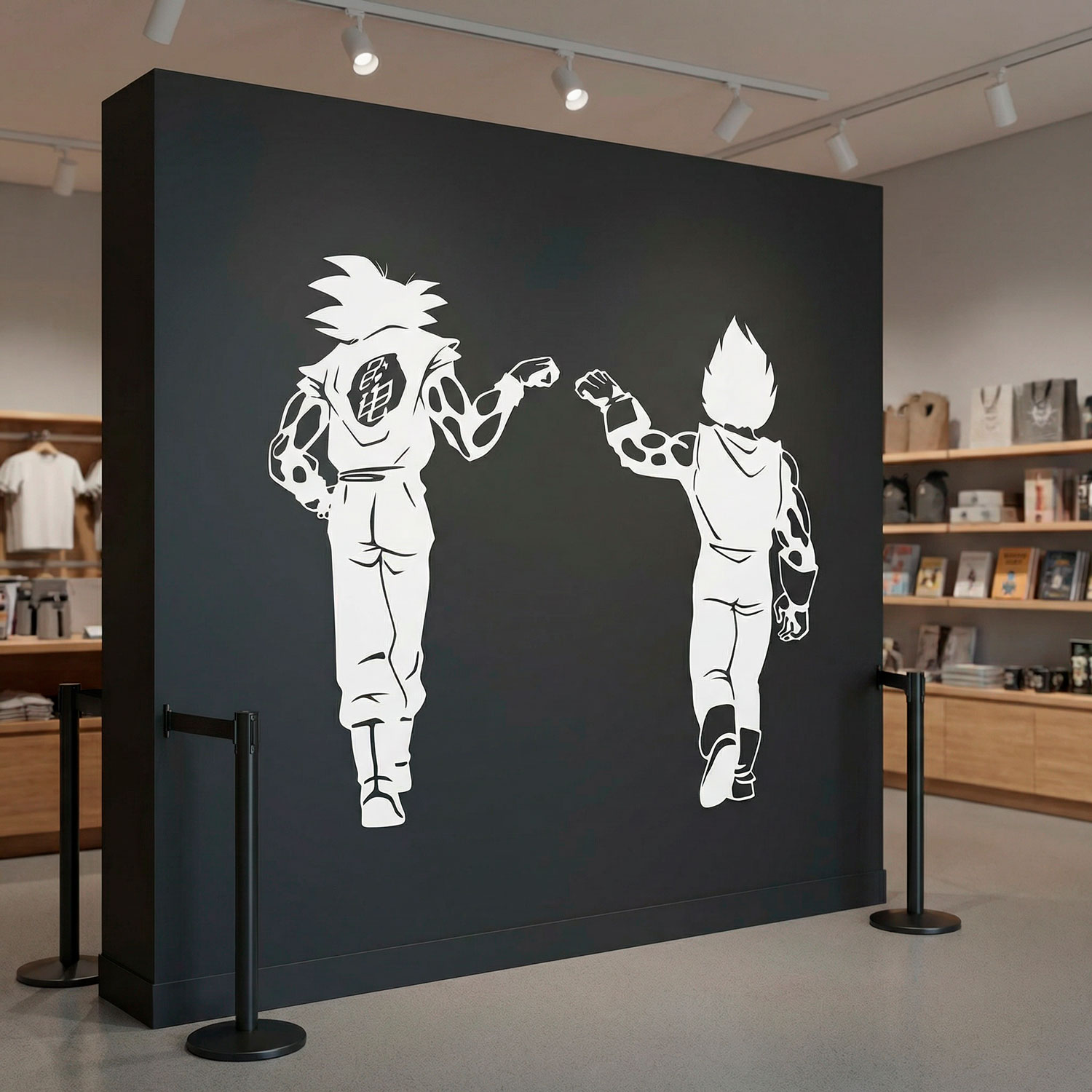 Kinderzimmer Wandtattoo: Dragon Ball Son Goku und Vegeta