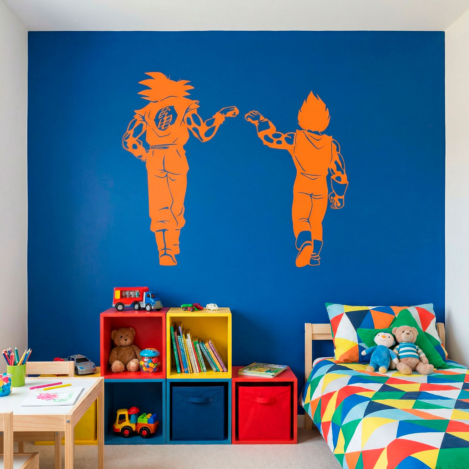 Kinderzimmer Wandtattoo: Dragon Ball Son Goku und Vegeta