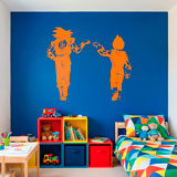 Kinderzimmer Wandtattoo: Dragon Ball Son Goku und Vegeta 20