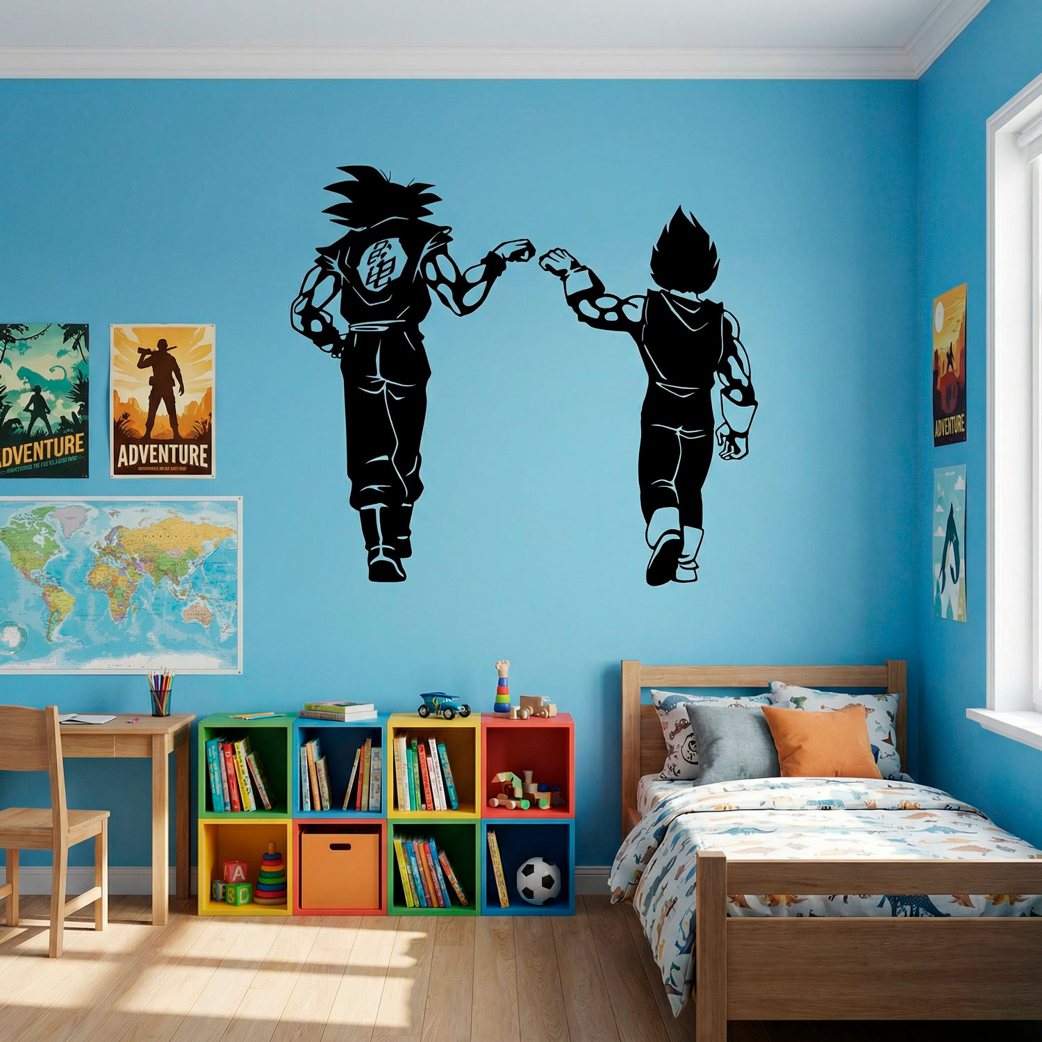 Kinderzimmer Wandtattoo: Dragon Ball Son Goku und Vegeta