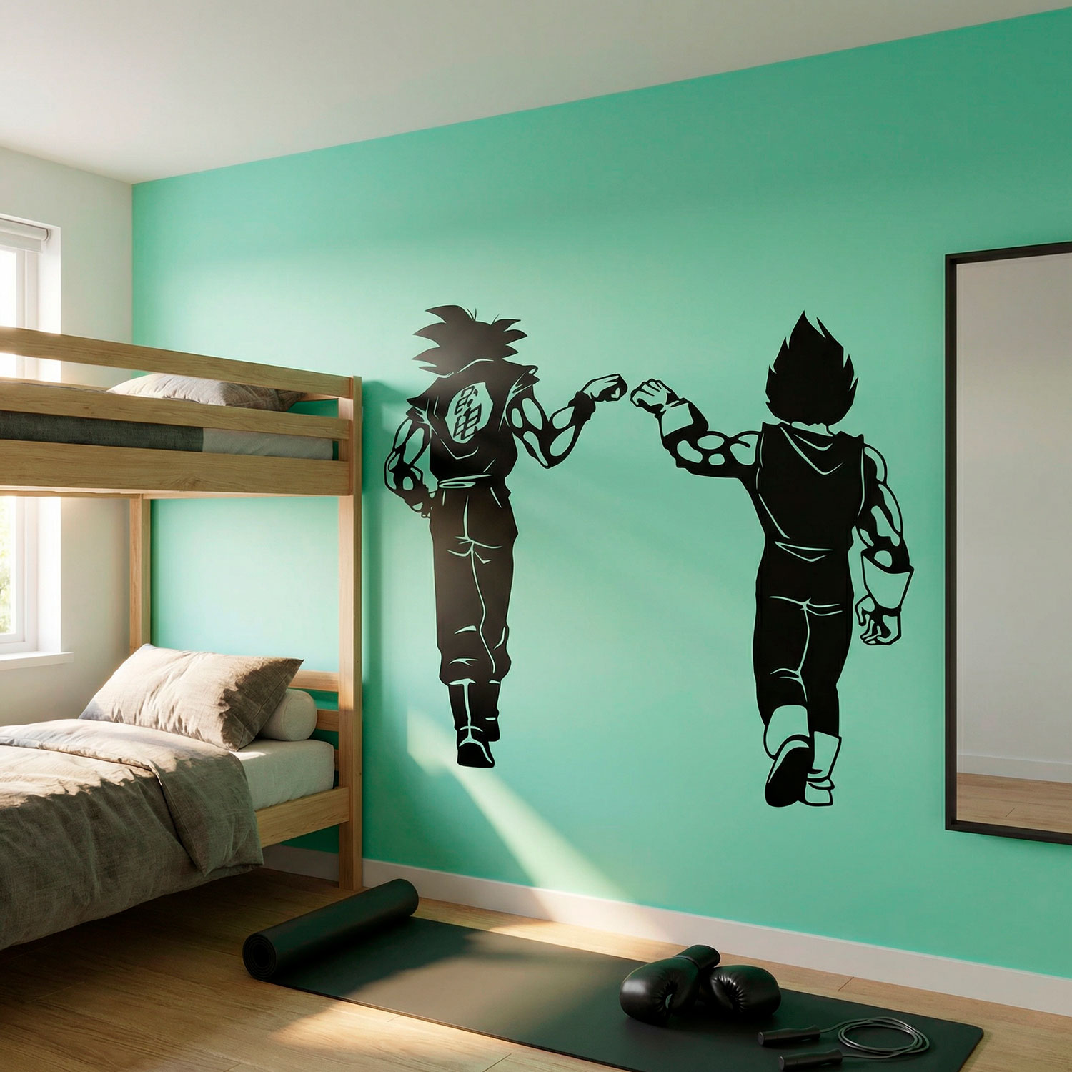 Kinderzimmer Wandtattoo: Dragon Ball Son Goku und Vegeta