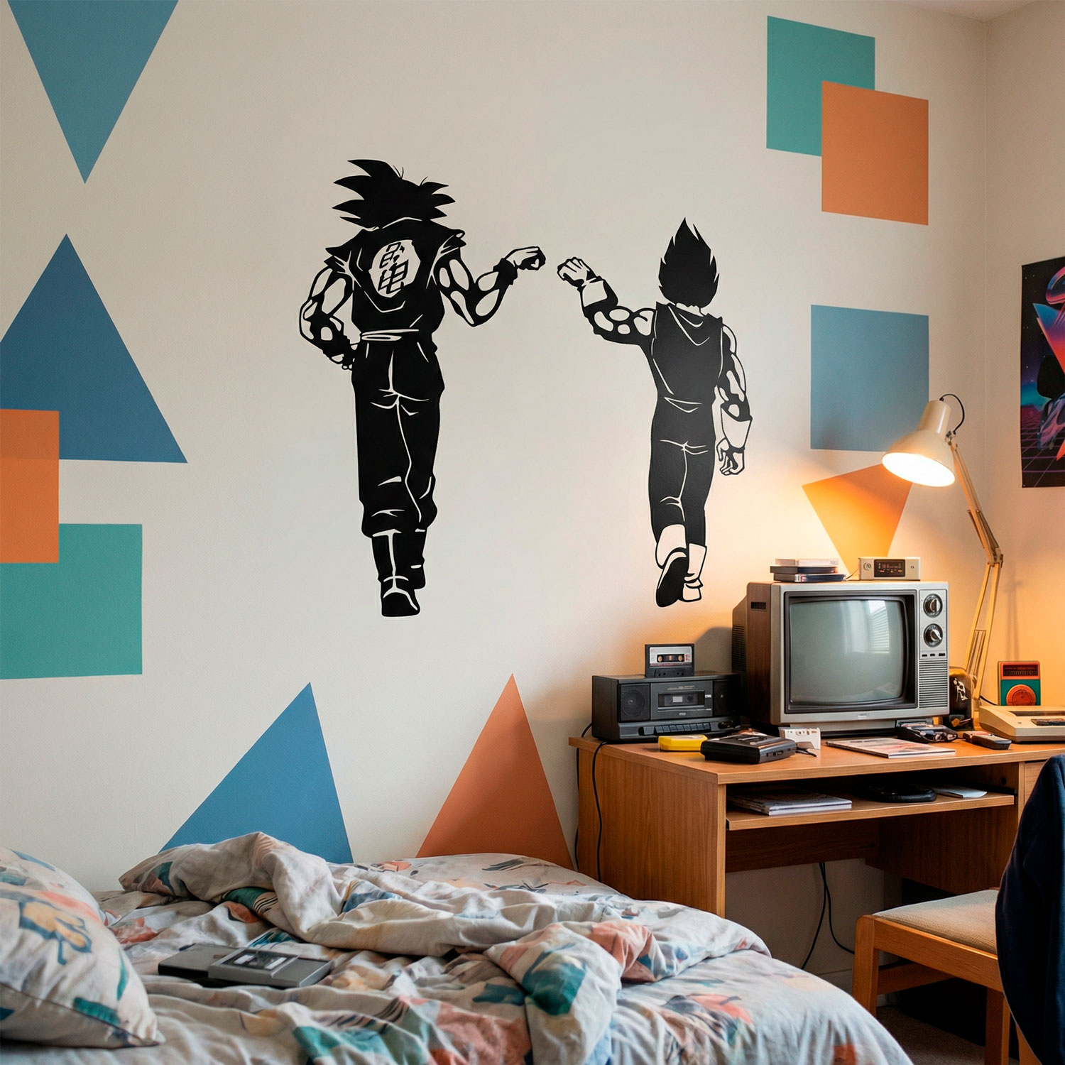 Kinderzimmer Wandtattoo: Dragon Ball Son Goku und Vegeta