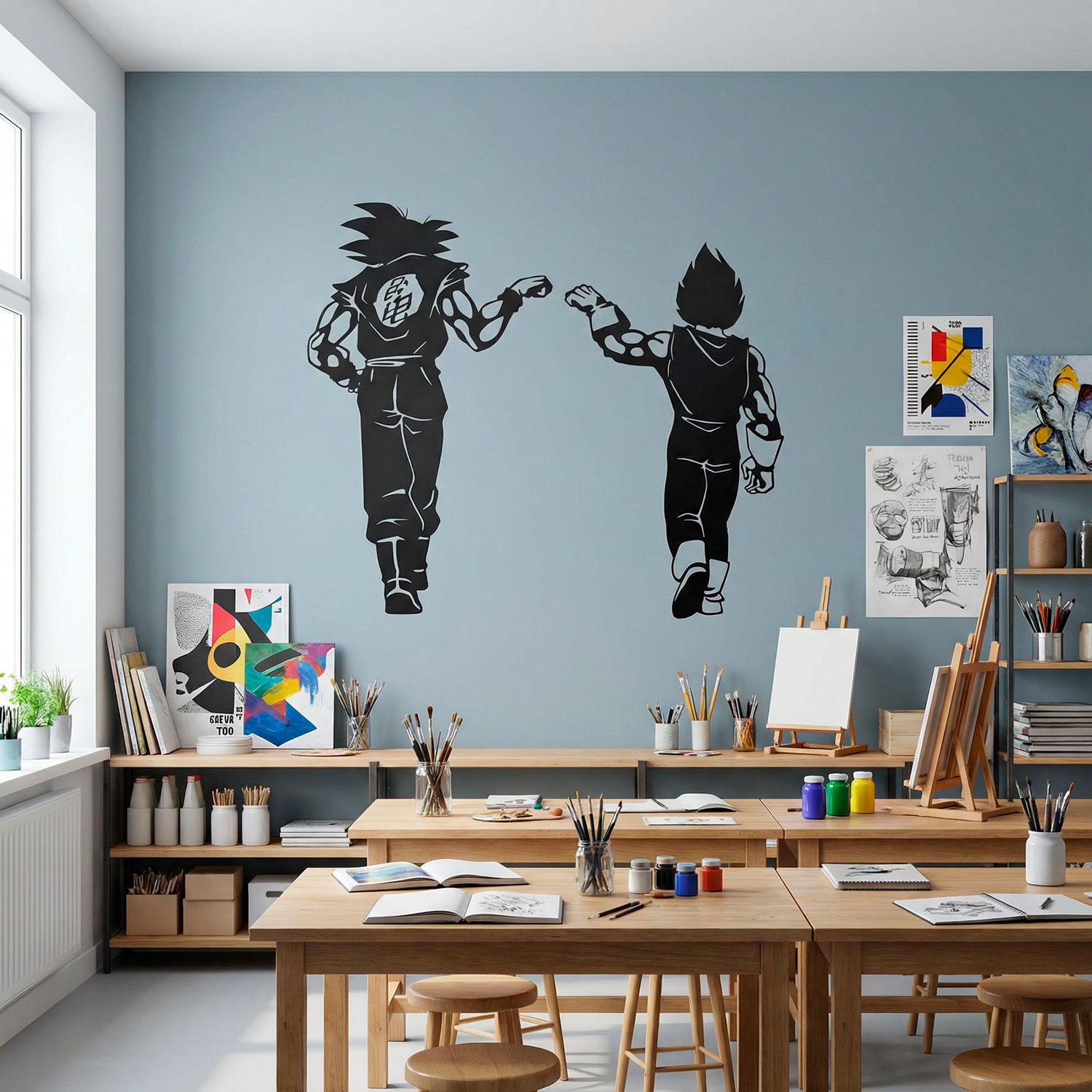 Kinderzimmer Wandtattoo: Dragon Ball Son Goku und Vegeta