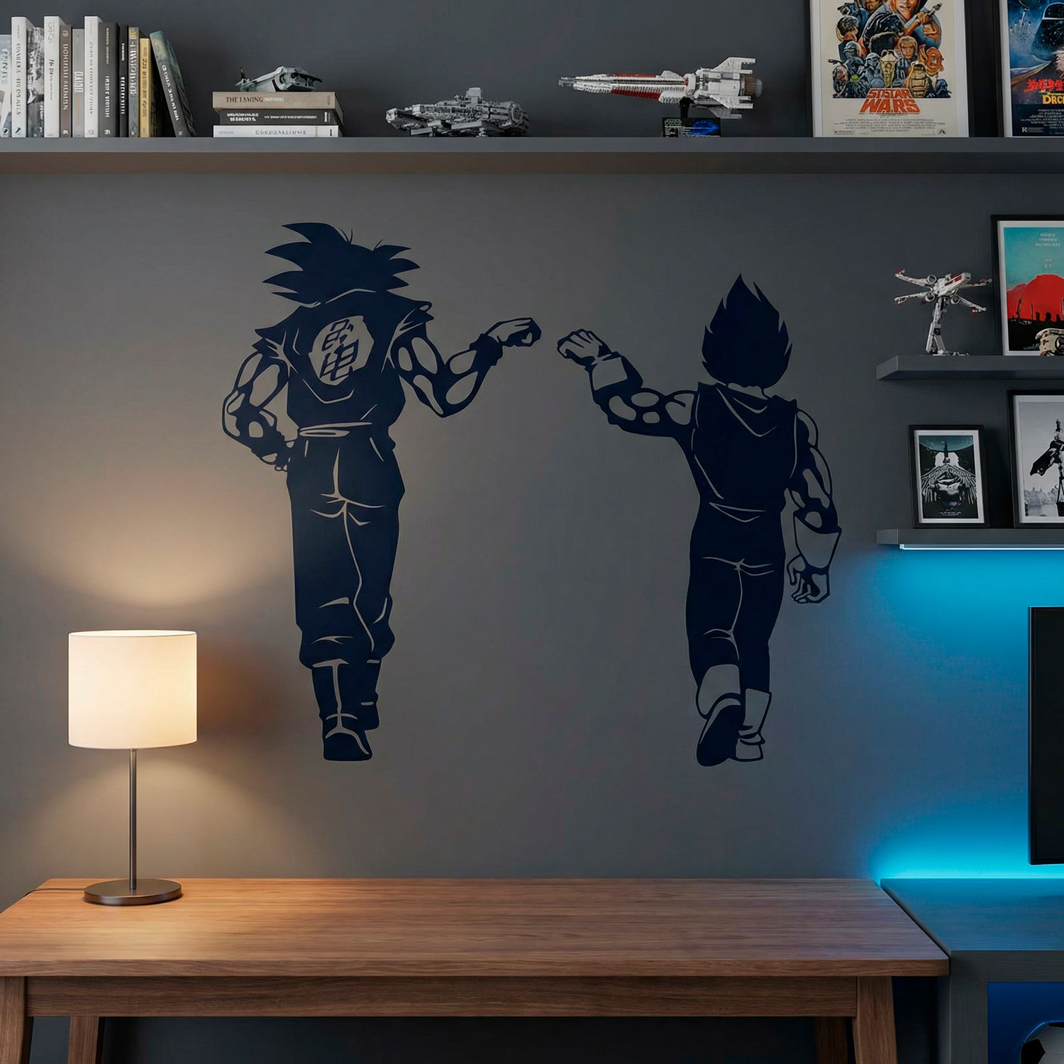 Kinderzimmer Wandtattoo: Dragon Ball Son Goku und Vegeta