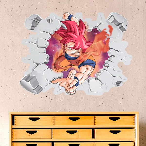 Kinderzimmer Wandtattoo: Dragon Ball Son Goku Gott-Ebene