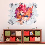 Kinderzimmer Wandtattoo: Dragon Ball Son Goku Gott-Ebene 3