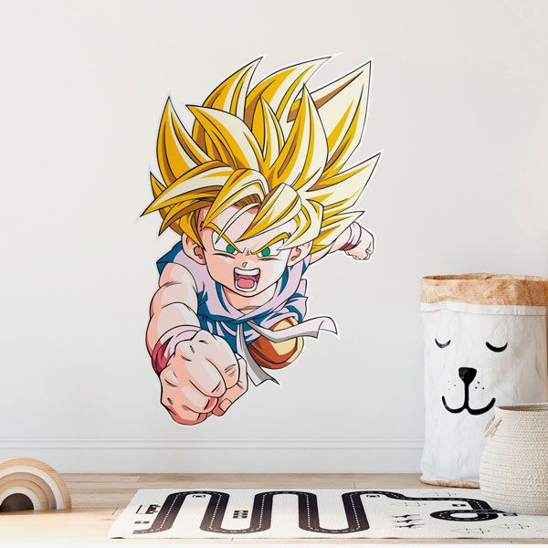 Kinderzimmer Wandtattoo: Dragon Ball Son Goku GT Saiyan