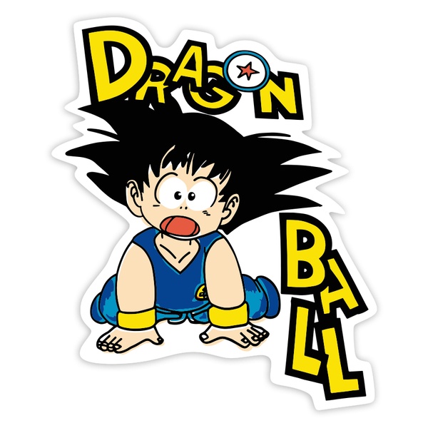 Aufkleber: Son-Goku (Kind) überrasch