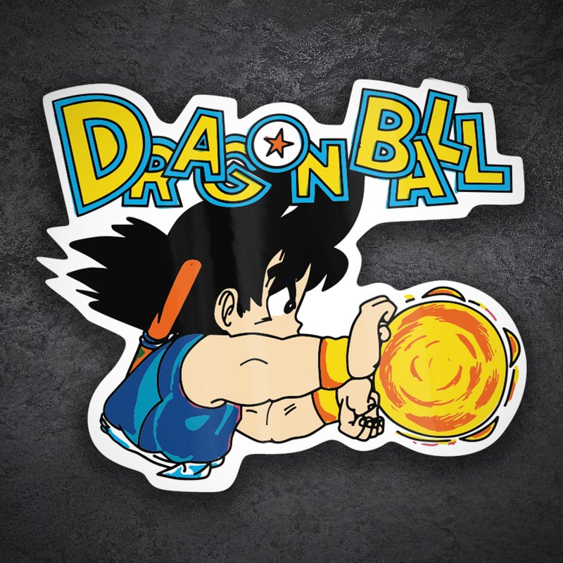 Aufkleber: Son-Goku (Kind) Kamehameha