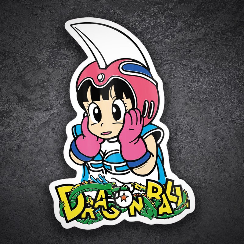 Aufkleber: Chichi mit Helm