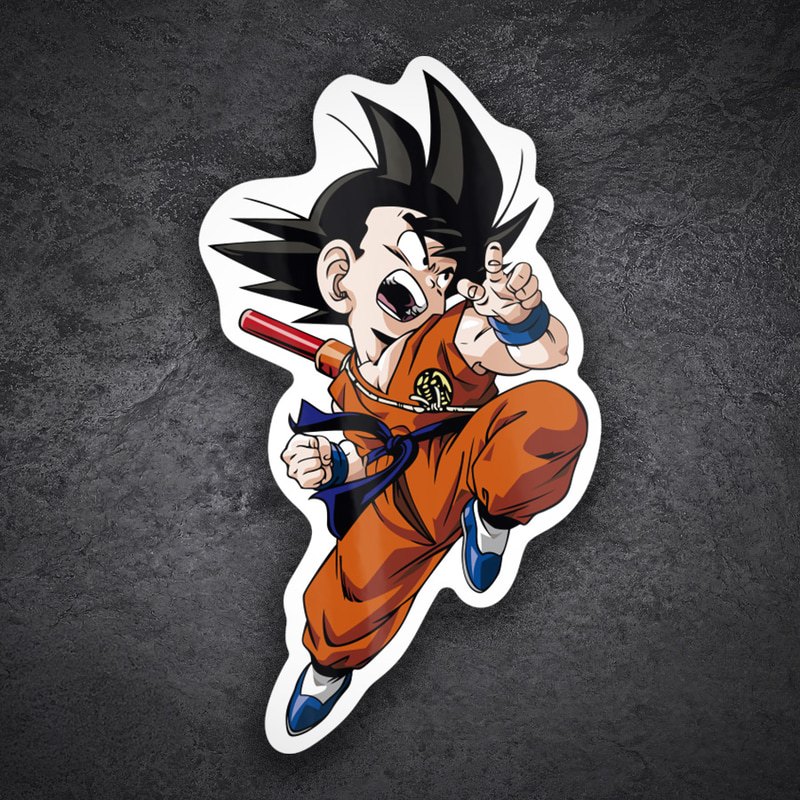 Aufkleber: Son-Goku (Kind) Luftangriff