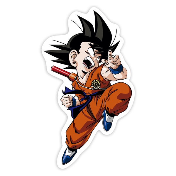 Aufkleber: Son-Goku (Kind) Luftangriff