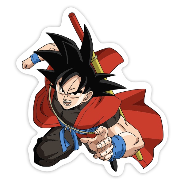 Aufkleber: Goku Roter Umhang