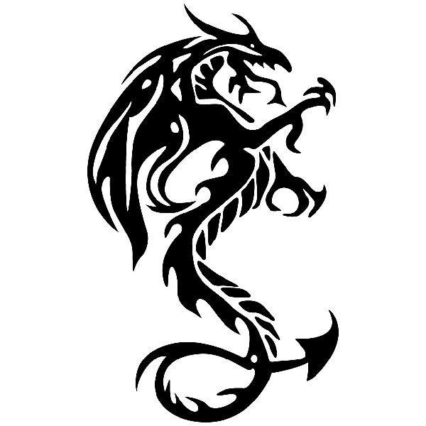 Aufkleber: Tribal-Drache