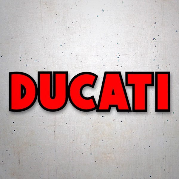 Aufkleber: Ducati rot und schwarz